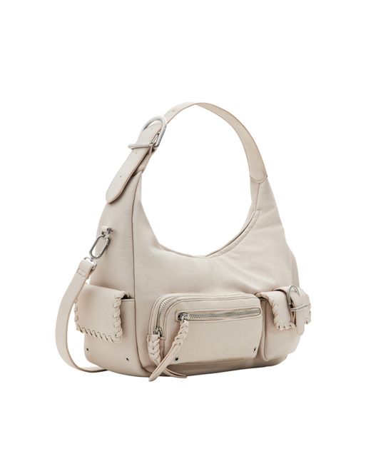 Desigual White Omnia Newport Accessories PU Shoulder Bag