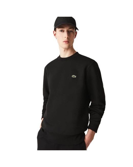 Sh9608 Felpa di Lacoste in Black da Uomo