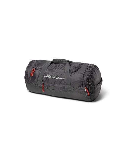 Eddie Bauer Gray Stowaway Packable 45l Duffel Bag-made From Ripstop Polyester