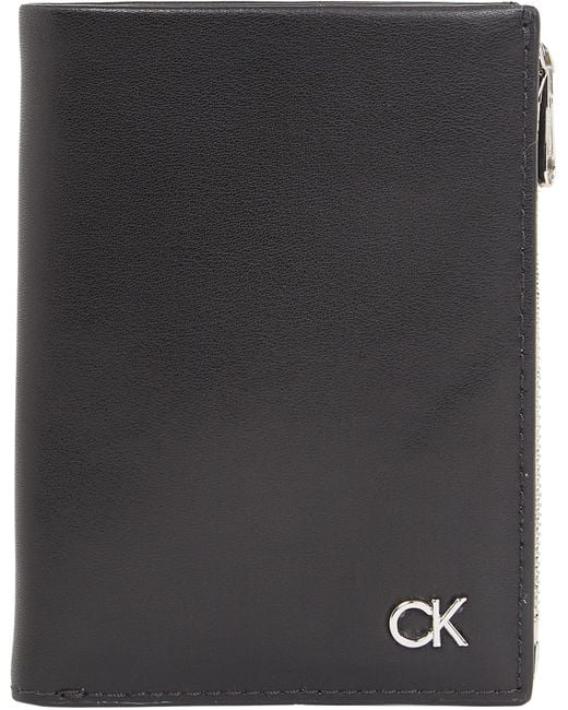 Calvin Klein Metal Trifold 6CC W/Detach C K50K511688 Geldbörsen in Black für Herren