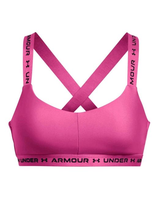Under Armour Pink Crossback Sports Bra Low Support S
