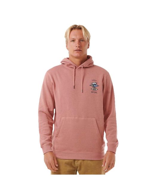Rip Curl Red Search Icon Hoodie Xl Pink for men