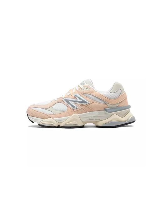 Sneaker Donna U9060WNA-PIGSKINMESH di New Balance in White