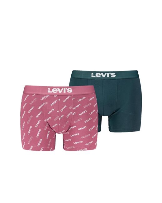 Levi's Multicolor Logo All-over Print Organic Cotton Boxer Briefs for men