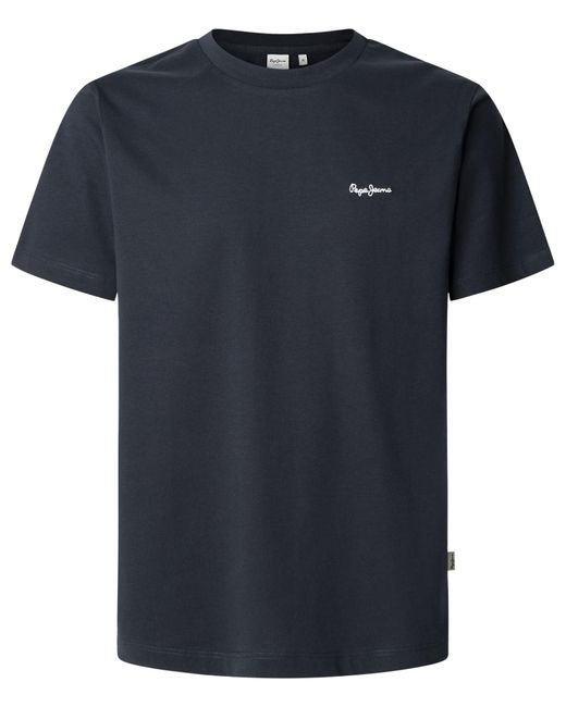 Pepe Jeans Back Clag T-shirt in het Blue voor heren