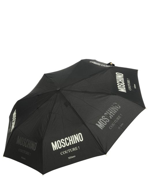 Moschino Damen openclose Regenschirm black