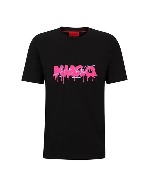 HUGO Black Dacation T-shirt for men