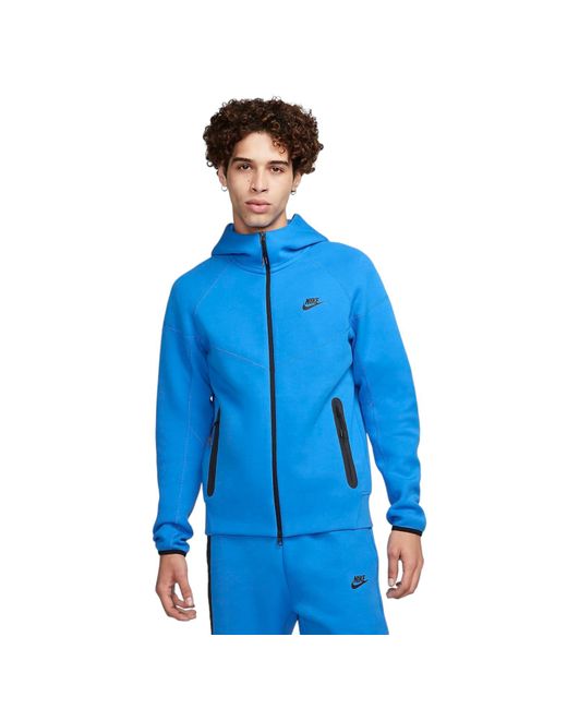 Nike Blue Sportswear Tech Fleece Windrunner Full-zip Hoodie Size-large for men