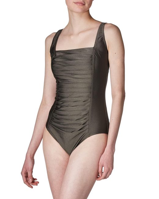 Calvin Klein Multicolor Full Coverage Pleated Panel One Piece Swimsuit Badeanzug