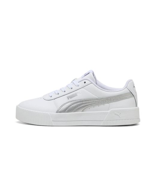 Scarpe da ginnastica da in pelle Carina di PUMA in White