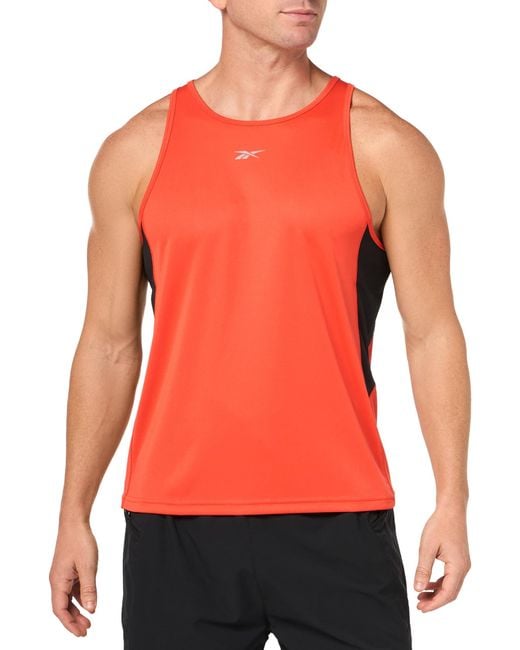 Reebok Run Speedwick Singlet in Red for Men Lyst