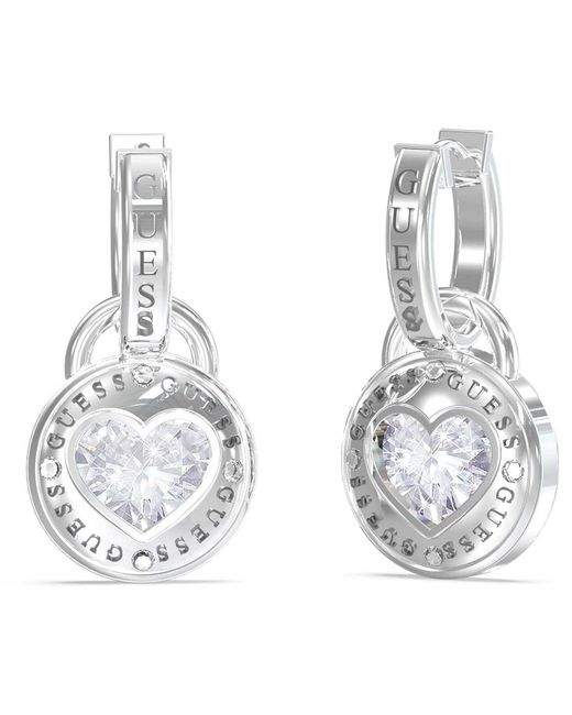 Guess Metallic Schmuck-Ohrringe JUBE03351JWRHT-U Marke