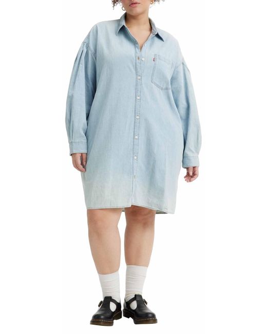 Plus Size Rhea Shirt Robe Good Grades 4 4XL Levi's en coloris Blue