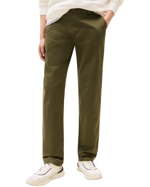 Tommy Hilfiger Core Denton Essential Twill Mw0mw40262 Chino in het Green voor heren
