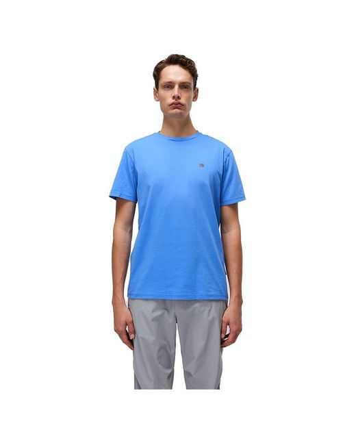 Napapijri Salis Summer Short Sleeve T-shirt M Blue for Men Lyst UK