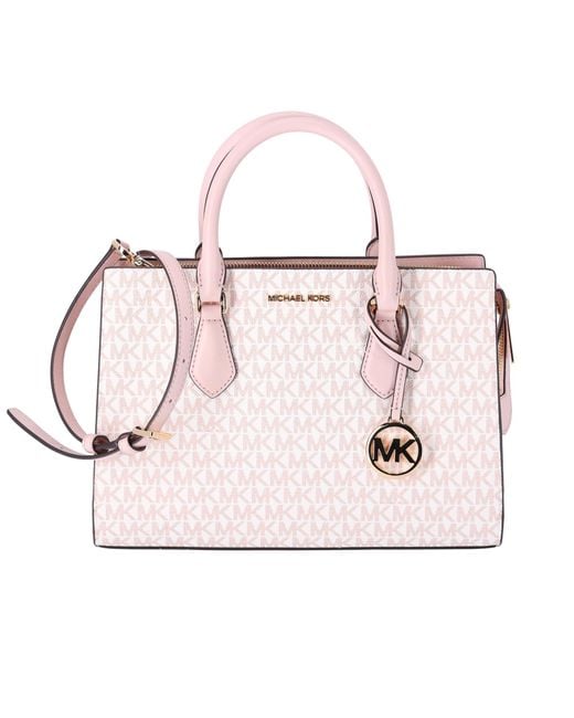 Michael Kors Pink Handbag For Women Sheila Satchel Medium