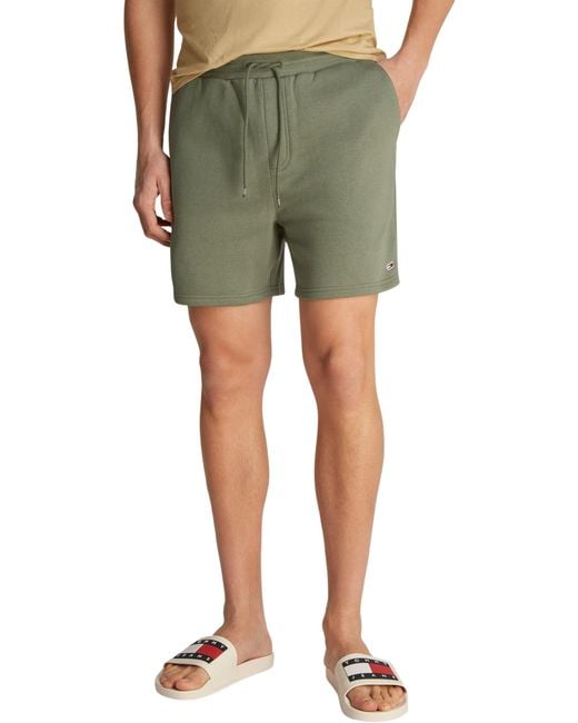 Tommy Hilfiger Green Tjm S Flag Beach Short Ext Dm0dm21931 Sweatshorts for men