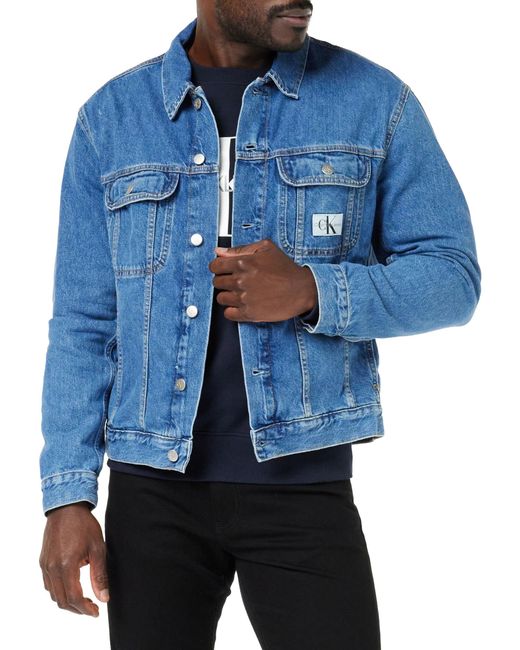 Jeans Regular 90' Jacket J30J324972 Vestes en Jean Calvin Klein pour homme en coloris Blue