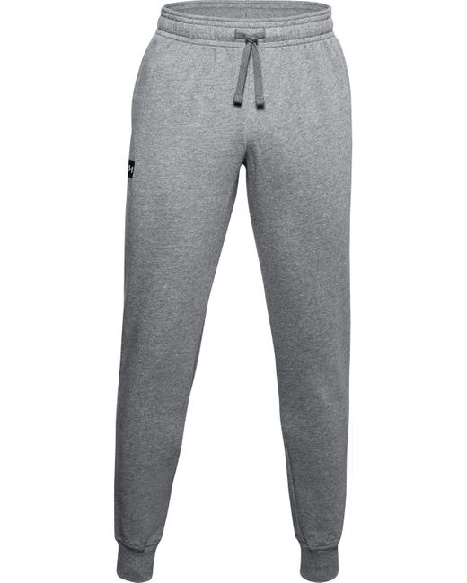 Under Armour Rival Fleece jogging Pants in Gray for Men | Lyst