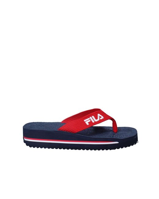 Tomaia T Bar Slipper Ciabatte Nuovo Tg 42 Sc. di Fila in Red da Uomo