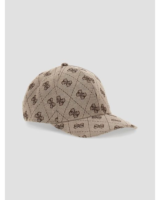 Quattro G Cappello Jacquard di Guess in Natural
