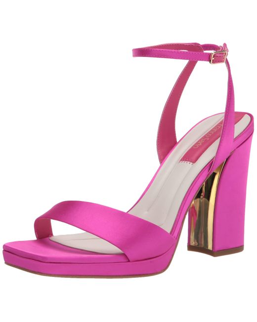Franco Sarto S Daffy Dress Sandal Bright Pink Satin 5 M
