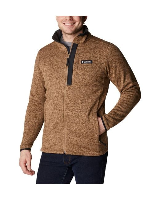 Columbia Sweater Weather Full Zip in Brown for Men | Lyst UK
