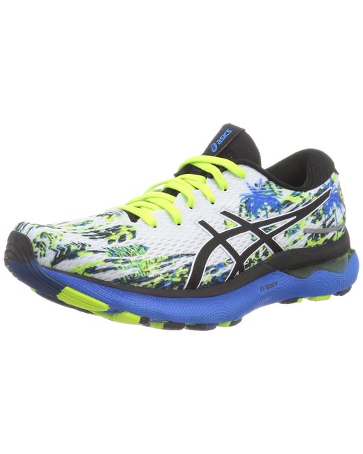 Asics Nimbus 24 Hardloopschoen Voor Op De Weg Voor Nen Wit Groen Blauw 45  Eu voor heren | Lyst NL