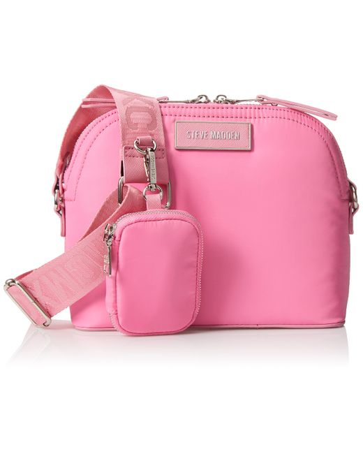 Steve Madden Daren Nylon Dome Crossbody Bag in Pink Lyst