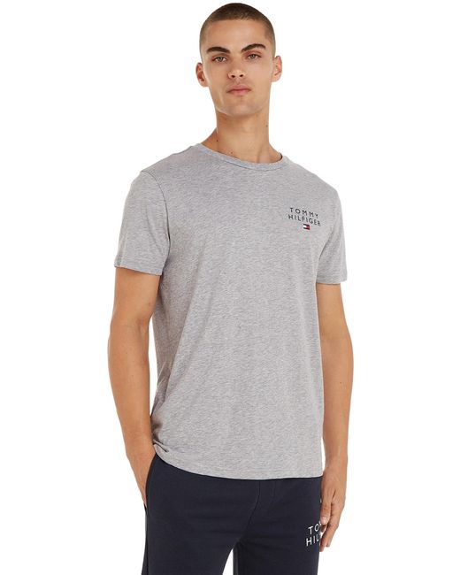 Tommy Hilfiger Gray Short-sleeve T-shirt Crew Neck for men