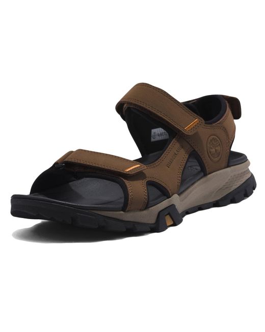 Timberland Lincoln Peak S Leather Sandals Dark Brown Uk 11.5 for men