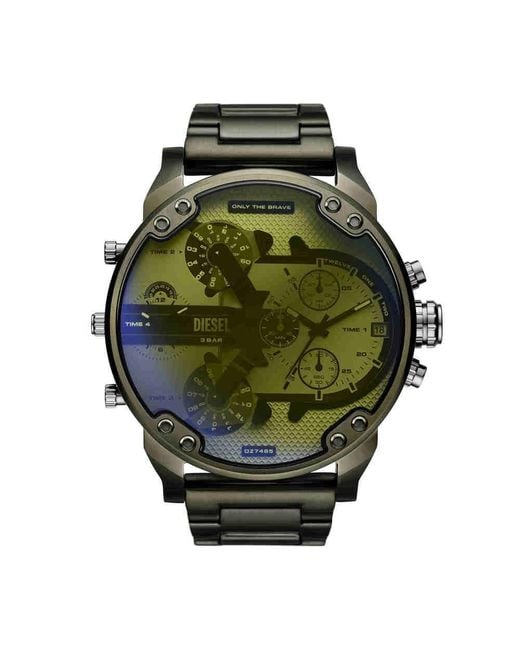 DIESEL Green Mr. Daddy 2.0 Stainless Steel Watch for men