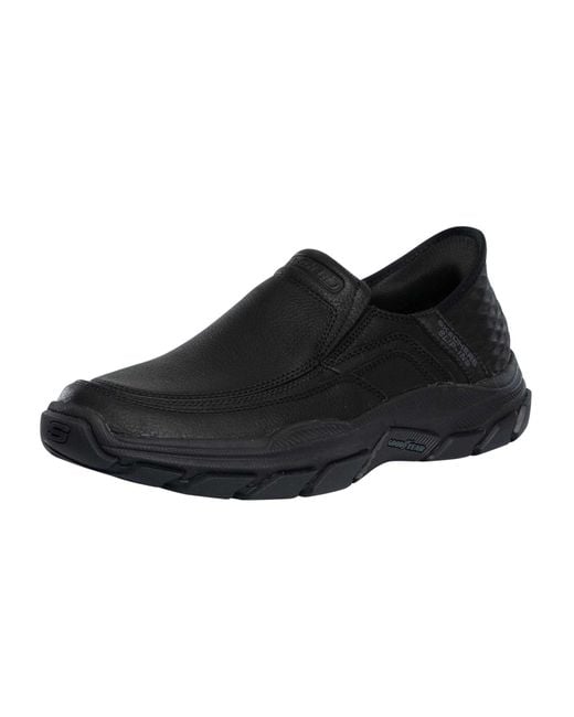 Skechers Slip-In-Sneakers "Elgin Respected" Aus Leder in Black für Herren