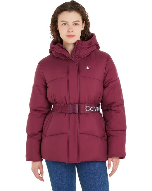 Calvin Klein Red Padded Jackets