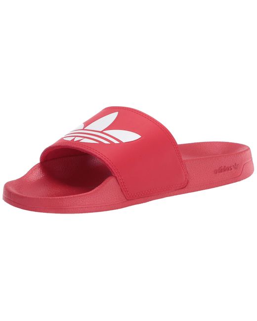 red adilette slides