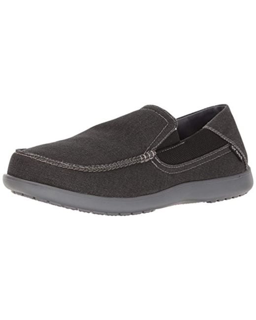 Crocs™ Black Santa Cruz 2 Luxe Loafer for men