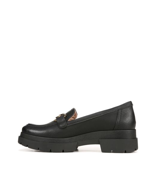 Naturalizer Soul S Onyx Water Repellant Lug Loafer Black Smooth 8 W