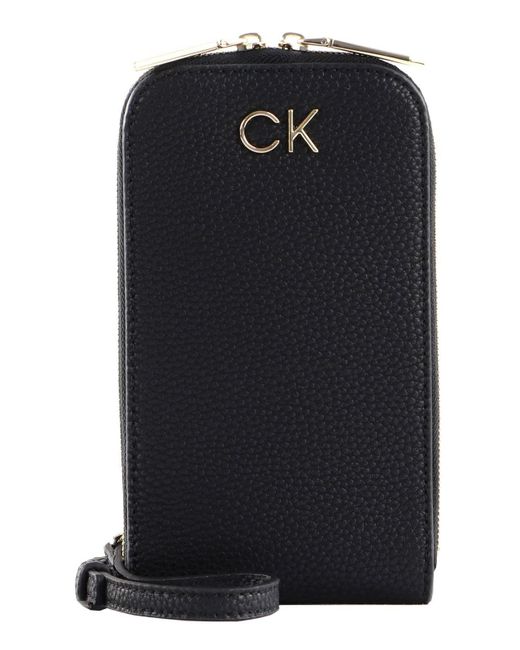 Calvin Klein Black Handytasche Re-Lock Phone Crossbody zum Umhängen