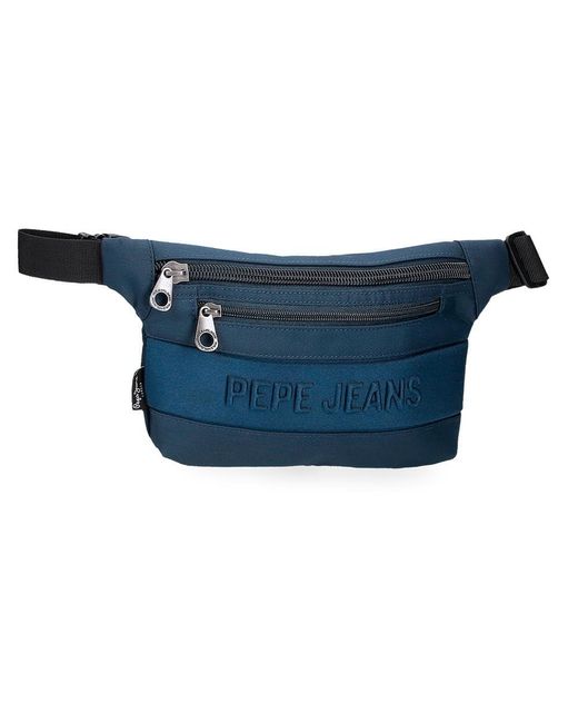 Pepe Jeans Ancor Waist Bag Blue 25x15x2.5cm Polyester By Joumma Bags By Joumma Bags for men