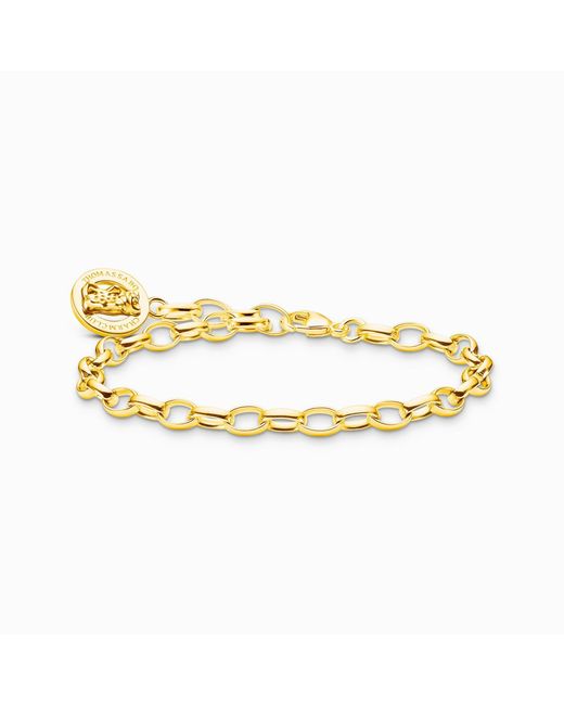 Thomas Sabo Metallic Charm-Armband mit Goldbären Logo-Ring vergoldet