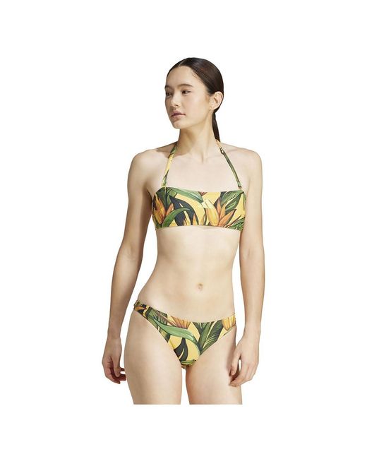 Adidas Metallic X Farm Neckholder Bikini-Set Semi Spark/Pulse Lime L