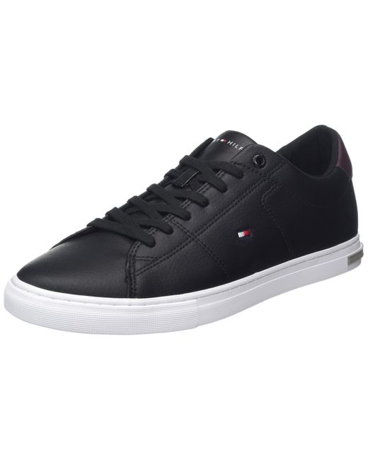 Tommy Hilfiger Blue S Essential Leather Detail Vulcanized Sneaker for men