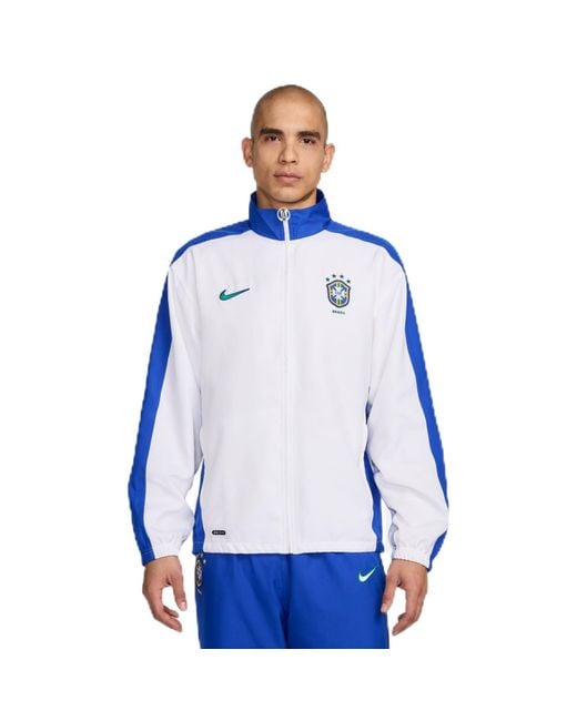 Nike Jas Brasil Reissue Trk Jkt in het Blue voor heren