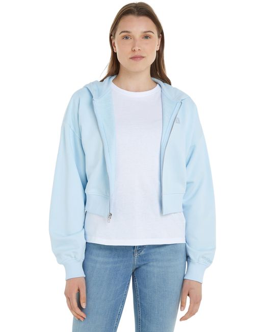 Jeans CK Embro Badge Zip-Through J20J222885 Sweat-Shirt à Fermeture éclair Calvin Klein en coloris Blue