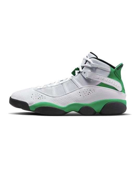 Nike Jordan 6 Rings Trainers White/lucky Green/black 322992-131 Uk 9.5 for men