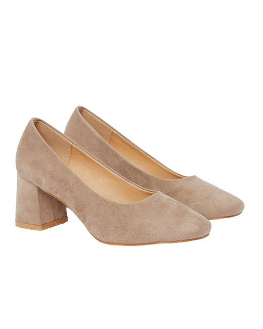 Dorothy Perkins Natural Extra Wide Fit Elise Court Shoes