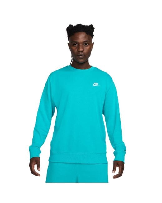 Nike Sweatshirt Sportswear Club Crw Ft in het Blue voor heren