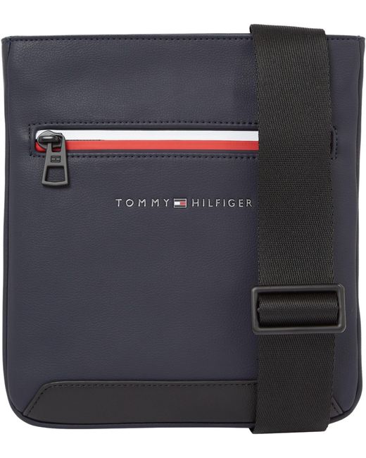 Tommy Hilfiger Blue Essential Signature Small Crossover Bag for men