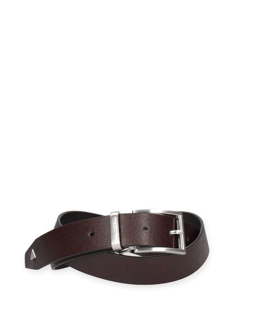 Cintura Reversibile in Pelle da Uomo,BMCMSEP4335 dkb M di Guess in White da Uomo