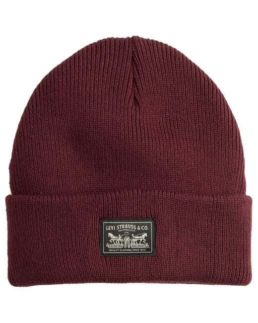 Backpatch Beanie Berretto di Levi's in Red